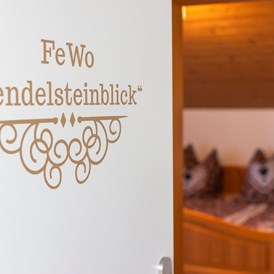 Ferienhaus mit Hund: Ferienwohnung Wendelsteinblick im Obergeschoss - Ferienhaus "Traudl"