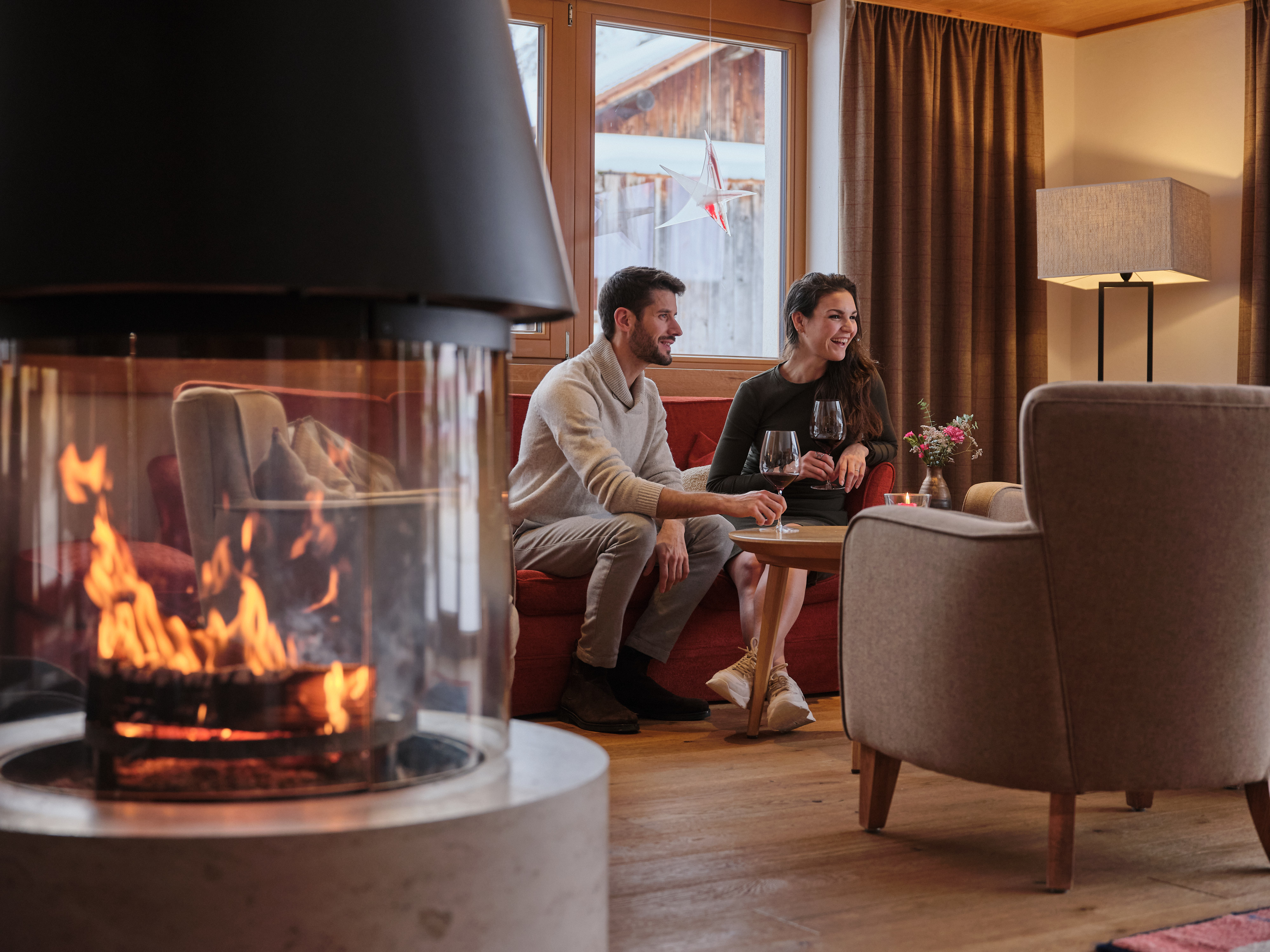 Urlaub-mit-Hund: Kaminfeuer - Hotel SUNORA