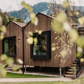Urlaub-mit-Hund: Tiny house Wald&Wiese - Naturhotel Schütterbad
