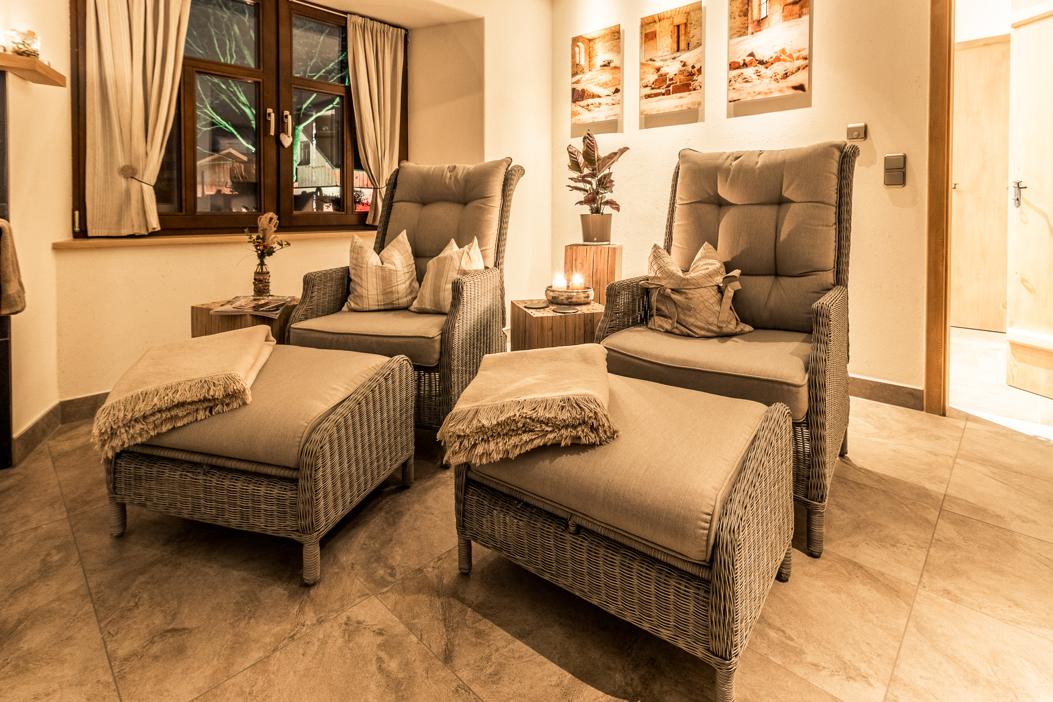 Ferienhaus mit Hund: Landhaus Chalet für 2 Personen
Wellnessbereich - Das MUSSEA Landhaus Chalet & Scheunenloft