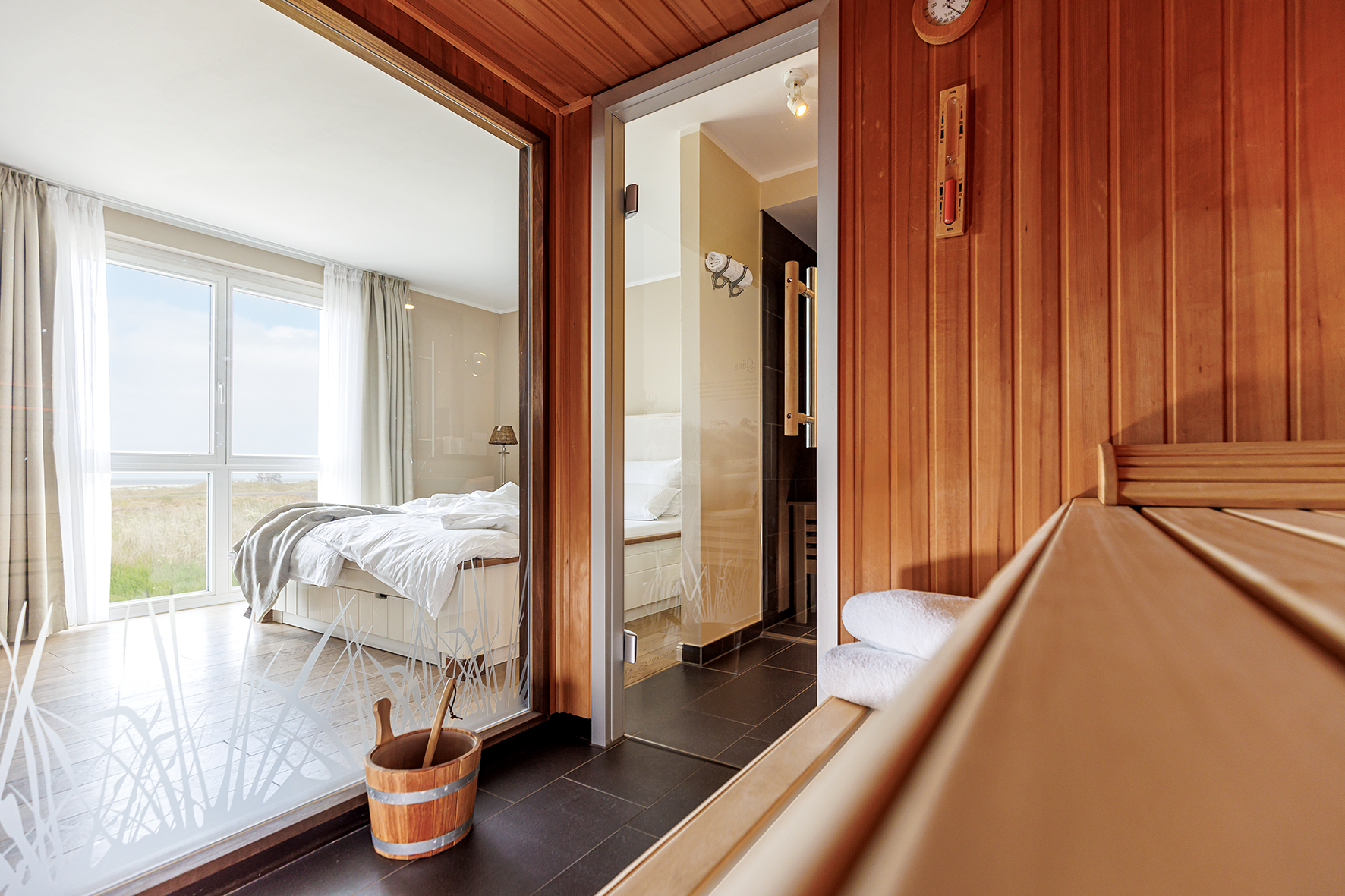 Urlaub-mit-Hund: Große Stube für Entspannte mit eigener Sauna - Hotel Zweite Heimat