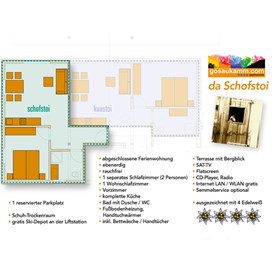 Ferienhaus mit Hund: Schofstoi Grundriss - apartments gosaukamm.com