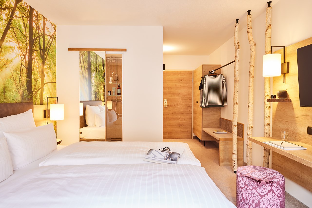 TRIHOTEL Rostock Zimmerkategorien Komfort Design zur Waldseite