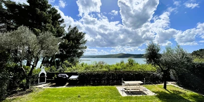 Hundehotel - Sitzplatz im Garten - Zadar - Šibenik - Villa Dobri Dupin