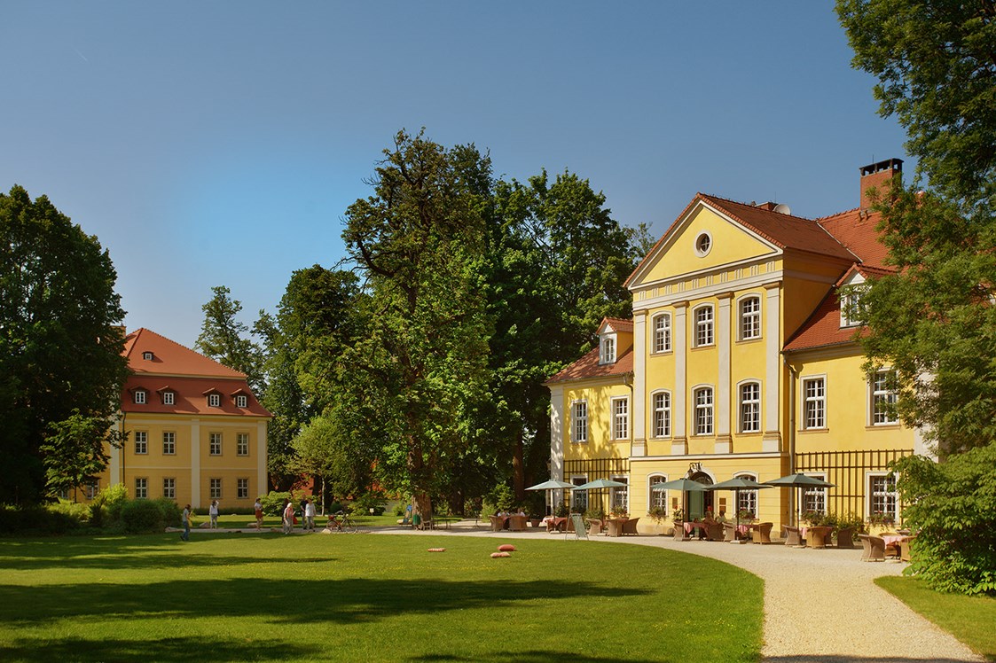 Ferienhaus mit Hund: Kleines Schloss / Hotel & Restaurant - Schloss Lomnitz / Pałac Łomnica