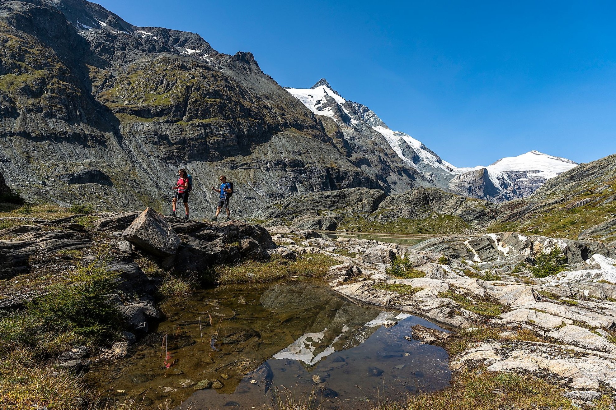 Ferienhaus mit Hund: Hochgebirgswandern am Grossglockner - Almchalet Goldbergleiten | Romantische Berghütte - traumhafte Sonnenlage im Nationalpark Hohe Tauern