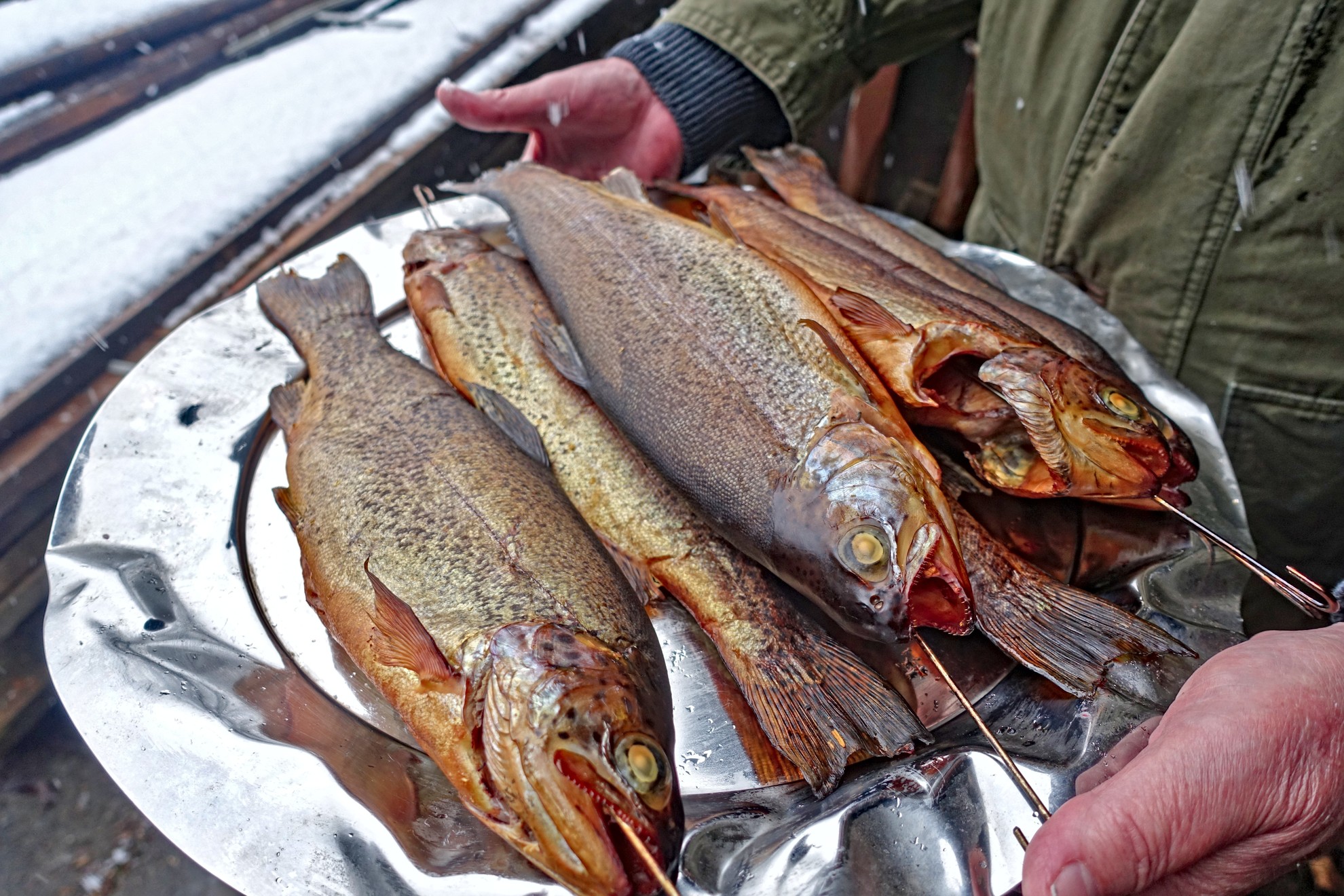 Ferienhaus mit Hund: hausgeräucherte Gebirgs-Forellen, eine Spezialität des Hausherren - Almchalet Goldbergleiten | Romantische Berghütte - traumhafte Sonnenlage im Nationalpark Hohe Tauern