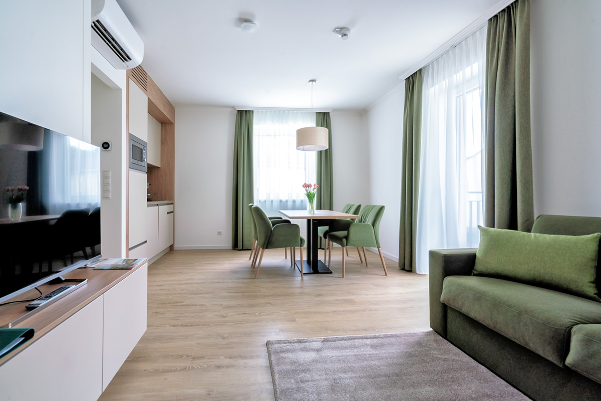 Hundehotel - PLZ 8054 (Österreich) - Studios, Apartments mit 1 Schlafzimmer oder Apartments mit 2 Schlafzimmer erwarten Sie und Ihren Hund im Landhaus Bad Gleichenberg - Landhaus Bad Gleichenberg