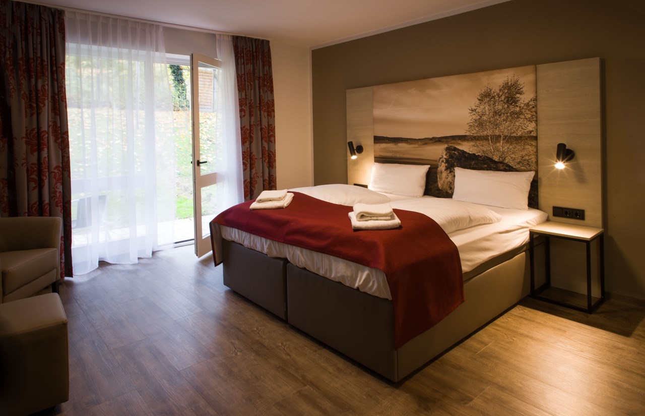 Seehotel Moldan Zimmerkategorien Doppel Zimmer Superior mit Garten