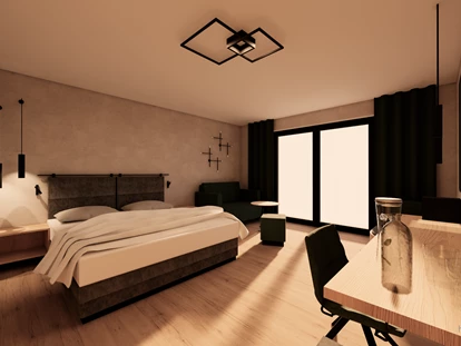 Hundehotel - ausschließlich für Hundeliebhaber - Postmünster - Doppelzimmer Deluxe mit Balkon  - Seehotel Moldan