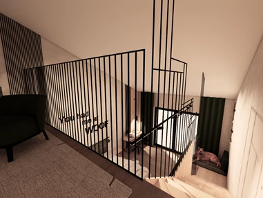 Urlaub-mit-Hund: Galerie Deluxe mit Balkon und Hundebett - Seehotel Moldan