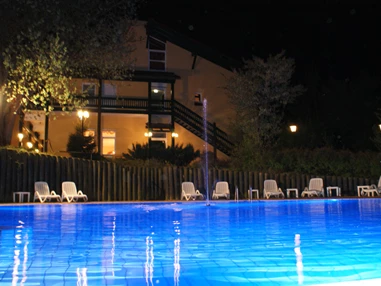 Urlaub-mit-Hund: Pool mit großem Liegebereich - Seehotel Moldan