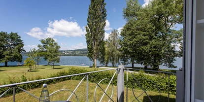 Hundehotel - Verpflegung: Halbpension - Thurgau - Seezimmer Balkon - See & Park Hotel Feldbach