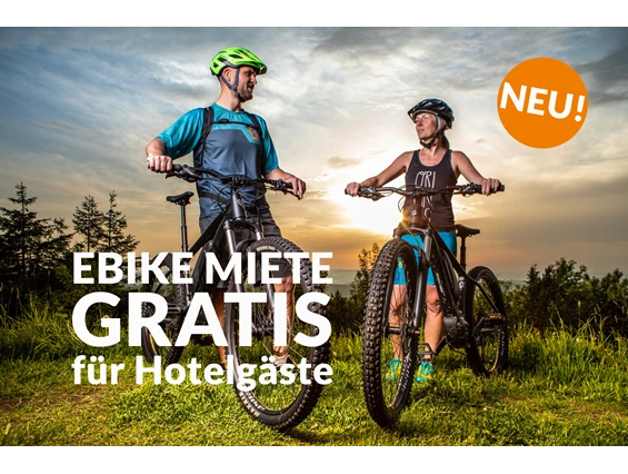 Urlaub-mit-Hund: E-Bike Verleih für Gäste gratis (Mai bis Oktober) - k1 sporthotel Kurort Oberwiesenthal