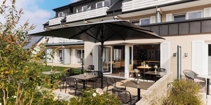 Hundehotel - Doggies: 3 Doggies - Frühstücksterrasse // Hunde sind hier erlaubt - Astra Maris Hotel & Apartments