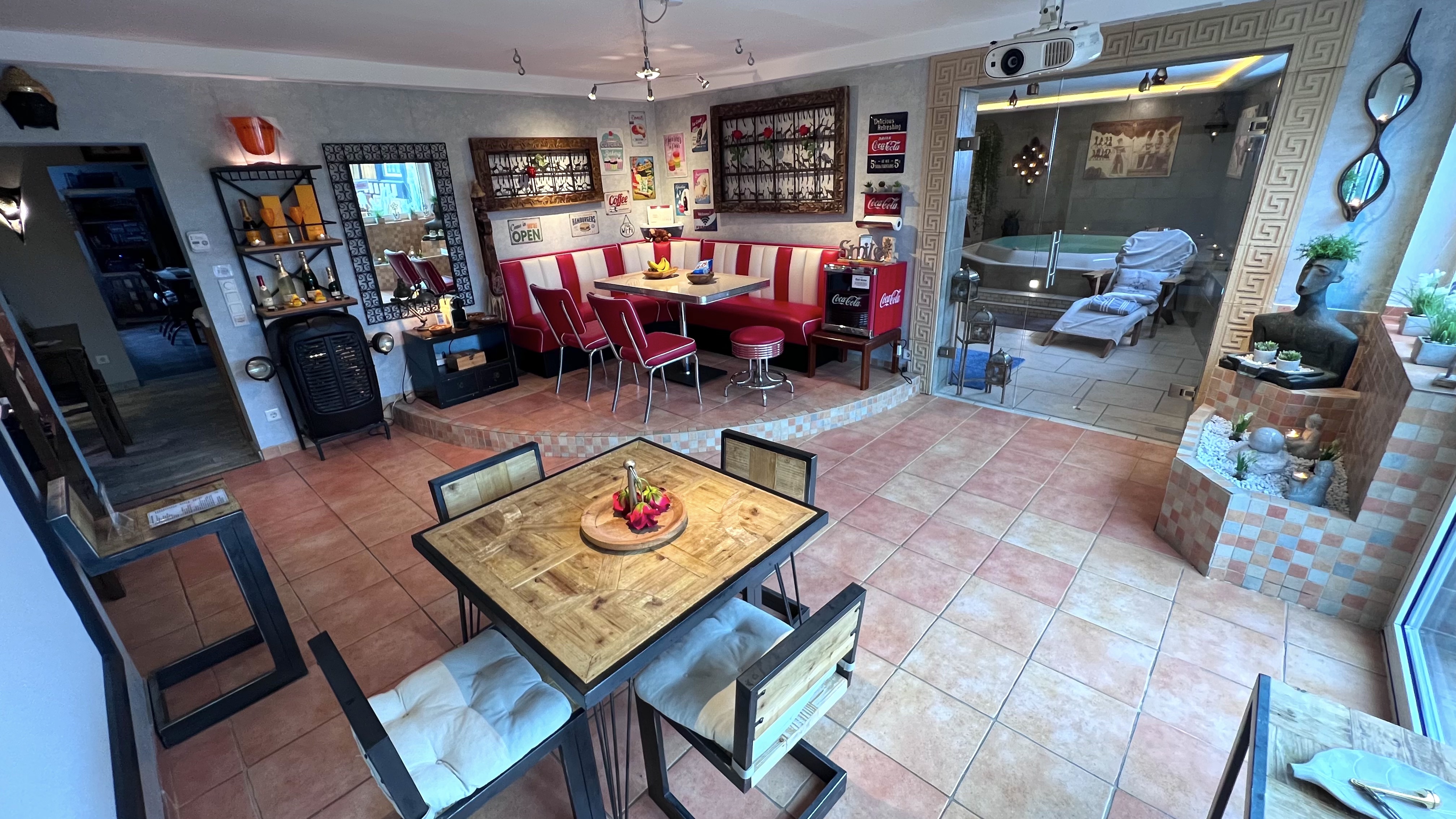 Ferienhaus mit Hund: Wohnzimmer - Marcel Bruckmanns Spa