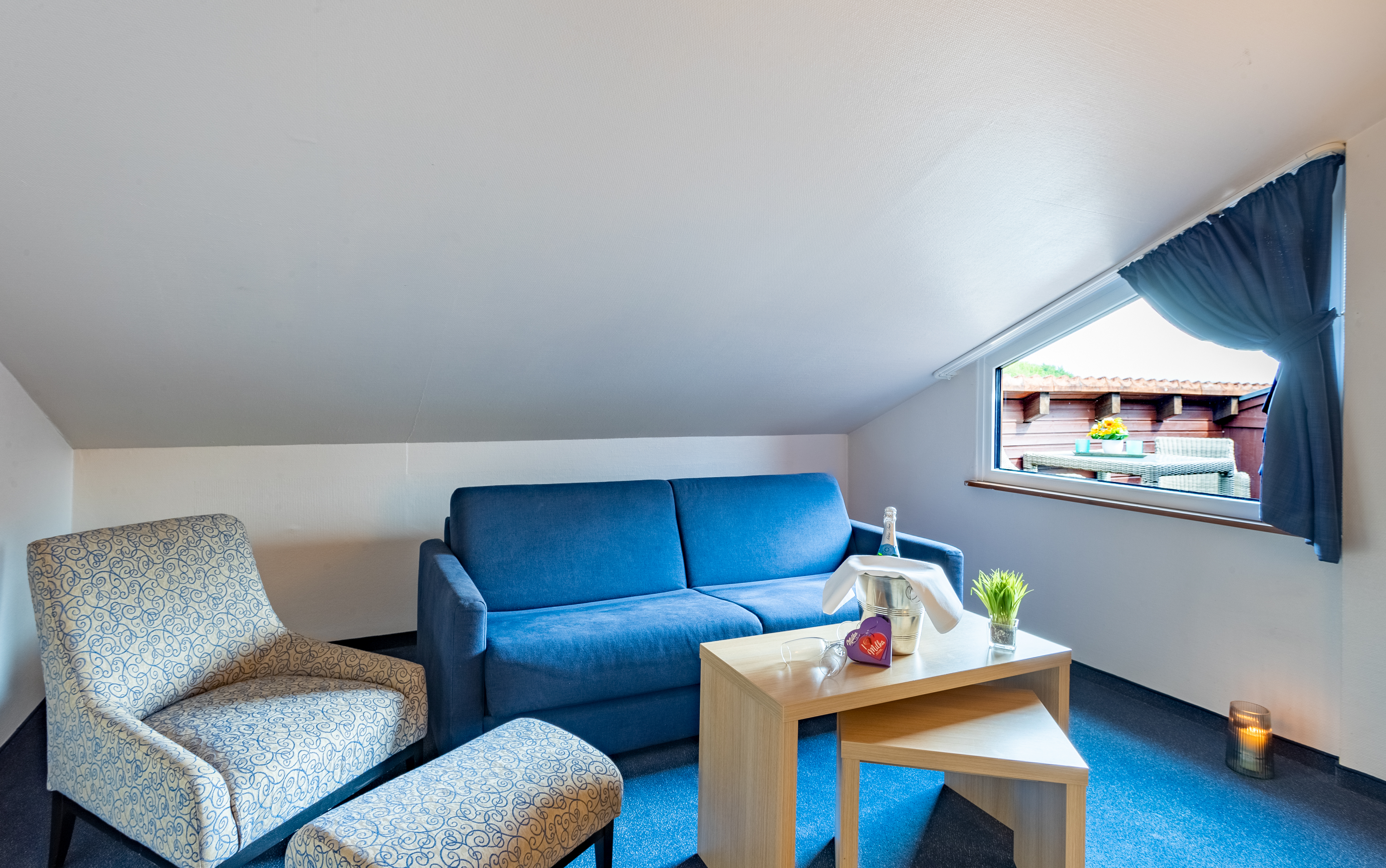 Urlaub-mit-Hund: Junior Suite Wohnbereich - Rhön Residence