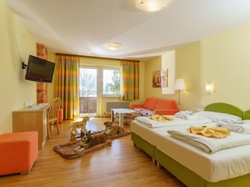 Almfrieden Hotel & Romantikchalet Zimmerkategorien "Wohlfühlzimmer viel Platz"
