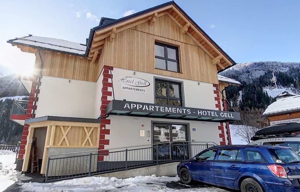 Hundehotel - Preisniveau: günstig - Winterbild Appartementhaus - Hotel Wohlfühlpension Gell und Appartements