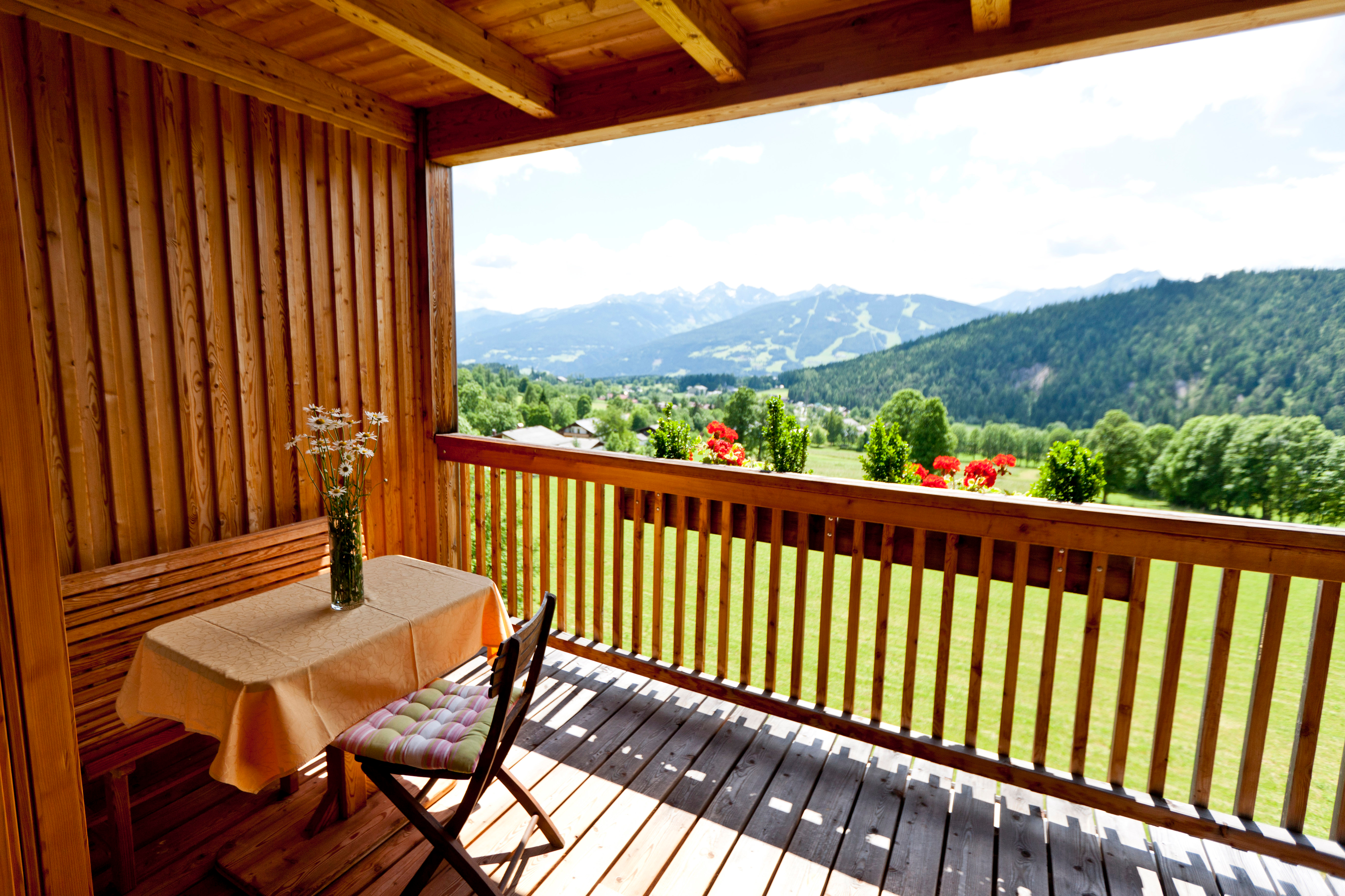 Hundehotel - Preisniveau: moderat - Schladming - Ramsauhof Balkon - Ramsauhof