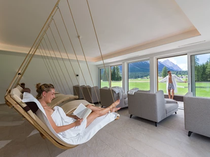 Hundehotel - Pools: Schwimmteich - Wellness Ruheraum mit Panorama - Adults only Alpenhotel Karwendel