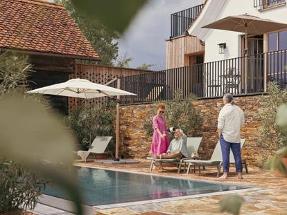 Hundehotel - Unterkunftsart: Ferienhaus - Deutschlandsberg - Infinity Pool für alle Gäste - Am Wildbachberg