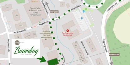 Hundehotel - Verpflegung: Halbpension - Baden-Württemberg - Lage Boarding Apartments - Sapia Hotel St. Fridolin