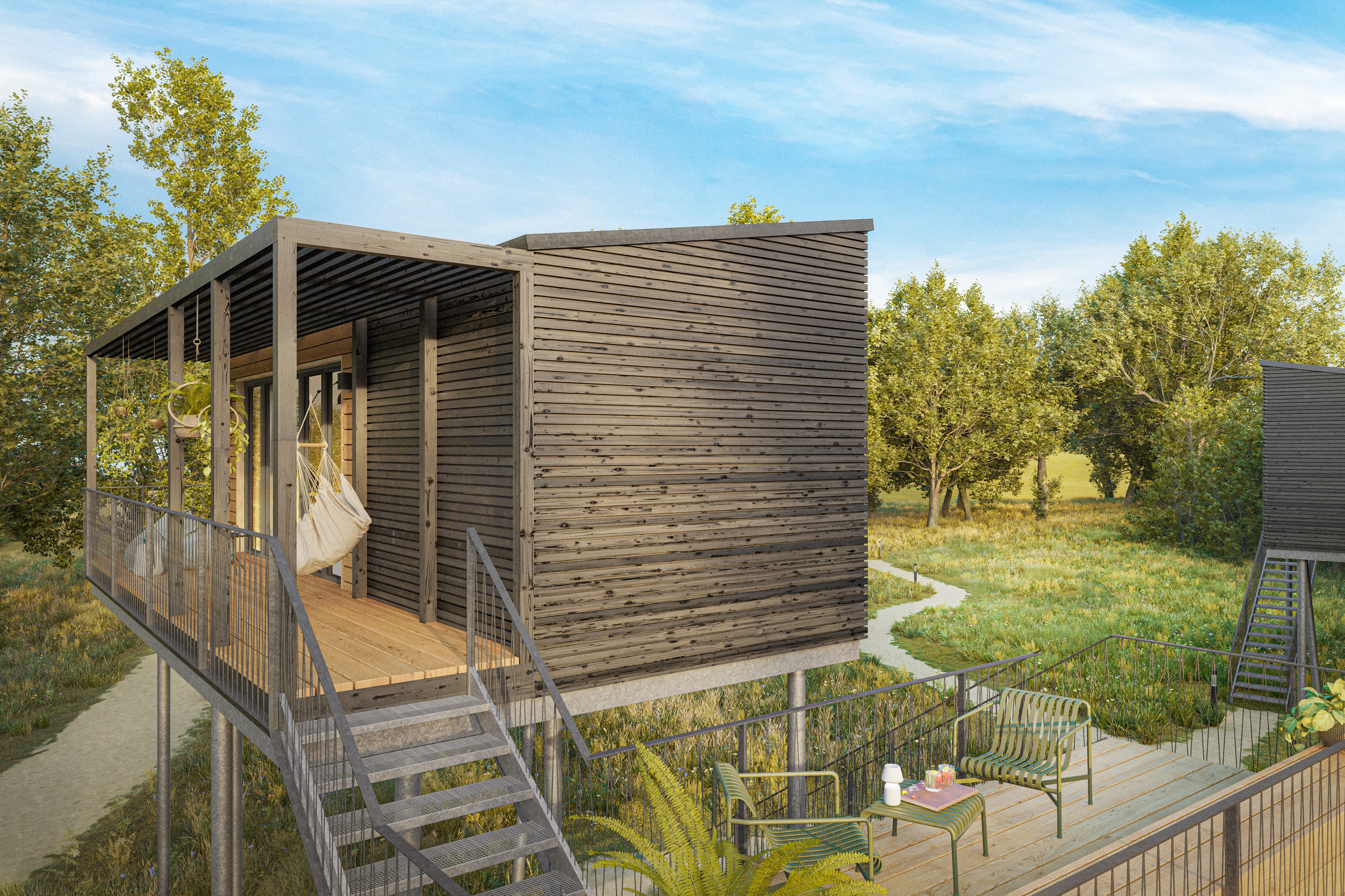 Hundehotel - Hundewiese: nicht eingezäunt - Schleswig-Holstein - Ostsee Baumhaushotel Schleswig-Holstein