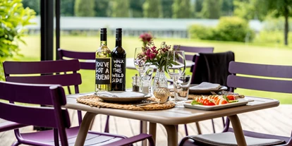 Hundehotel - Verpflegung: Halbpension - Baden-Württemberg - Terrasse - Sapia Hotel Rheinsberg