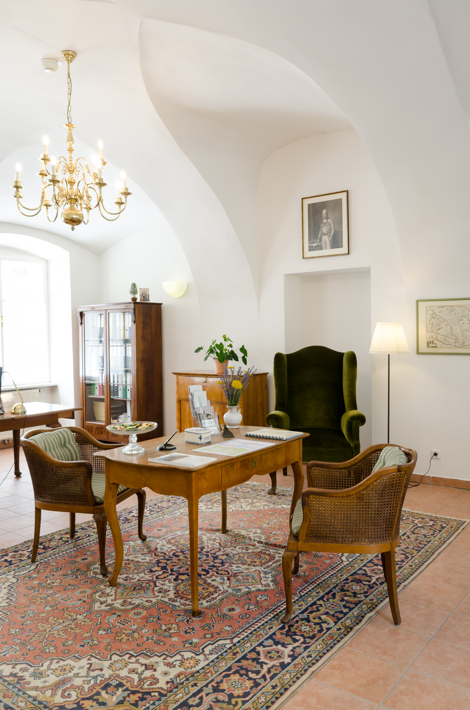 Hundehotel - Tulln an der Donau - Die Rezeption - Schloss Gumpoldskirchen