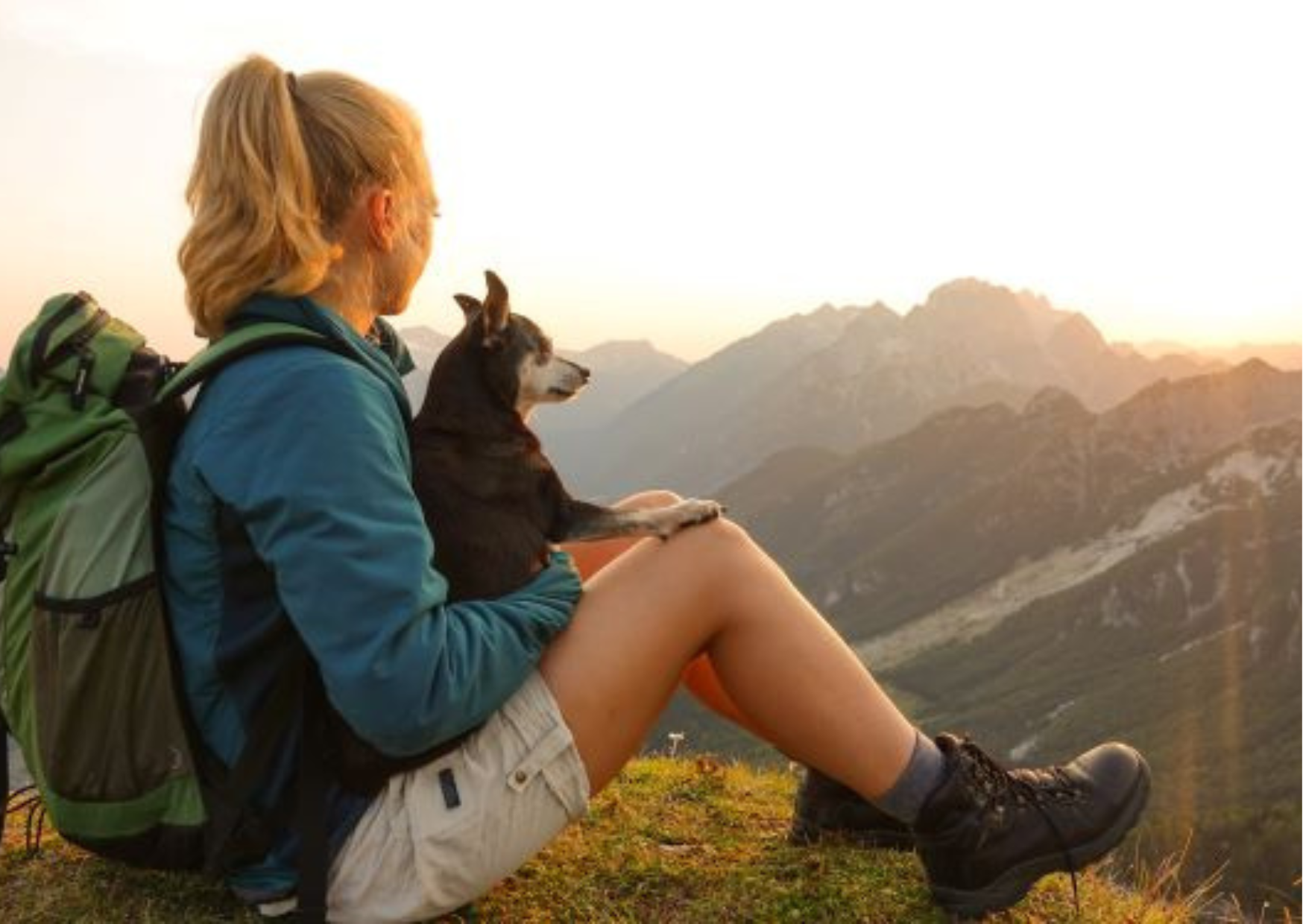 Urlaub-mit-Hund: Mein kleiner Freund und ich genießen das Panorama am Berg - Panoramahotel Talhof Garni & more