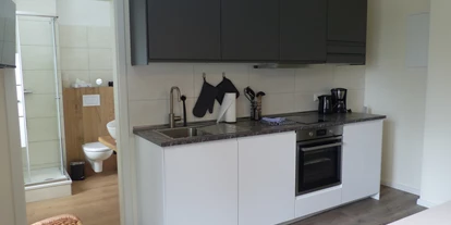 Hundehotel - Unterkunftsart: Appartement - Mecklenburg-Vorpommern - Küchenzeile Feriensuite - Bernsteinland Barth