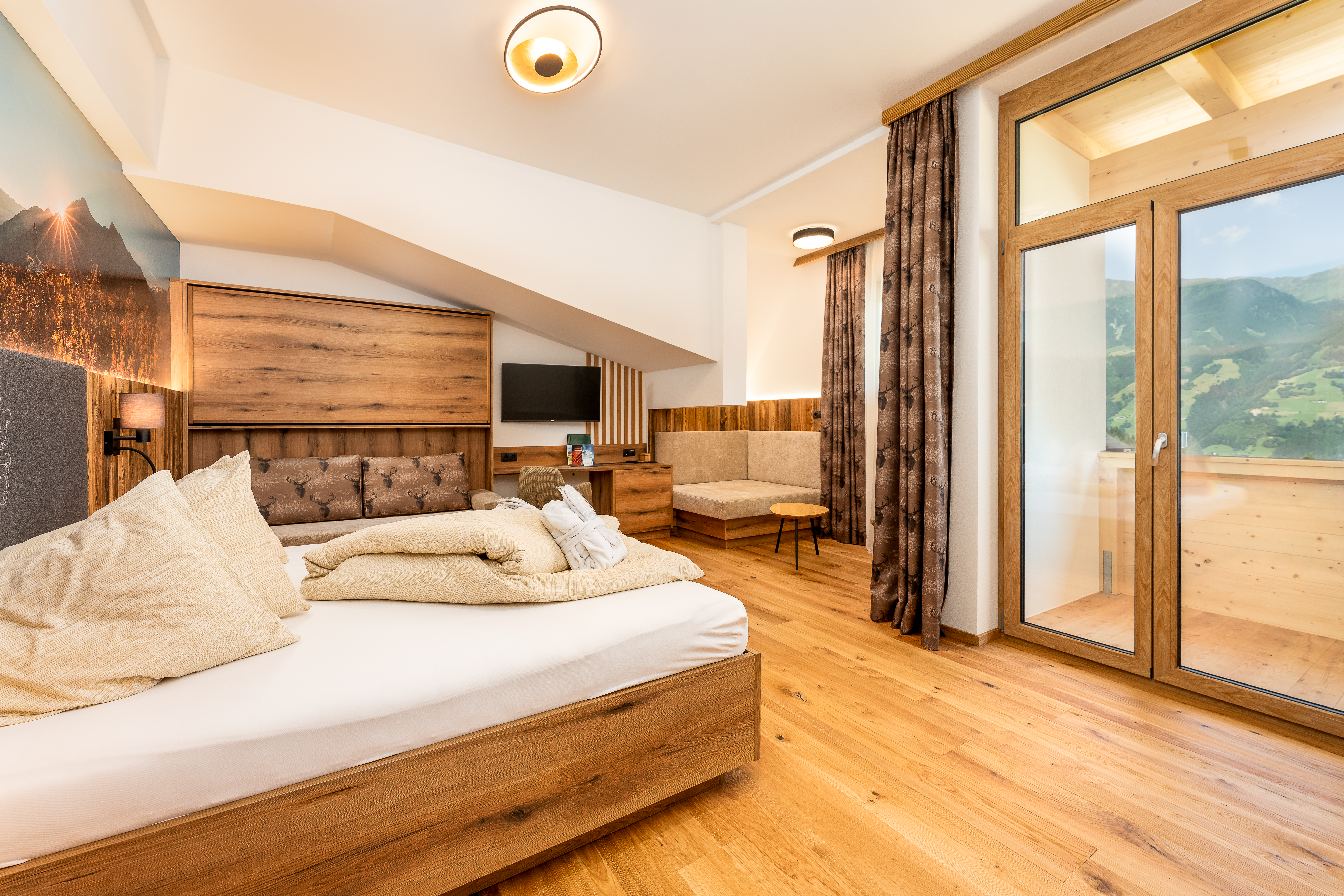 Urlaub-mit-Hund: Alpenwohlfühlhotel Dörflwirt  - Wohnen | Schlafen