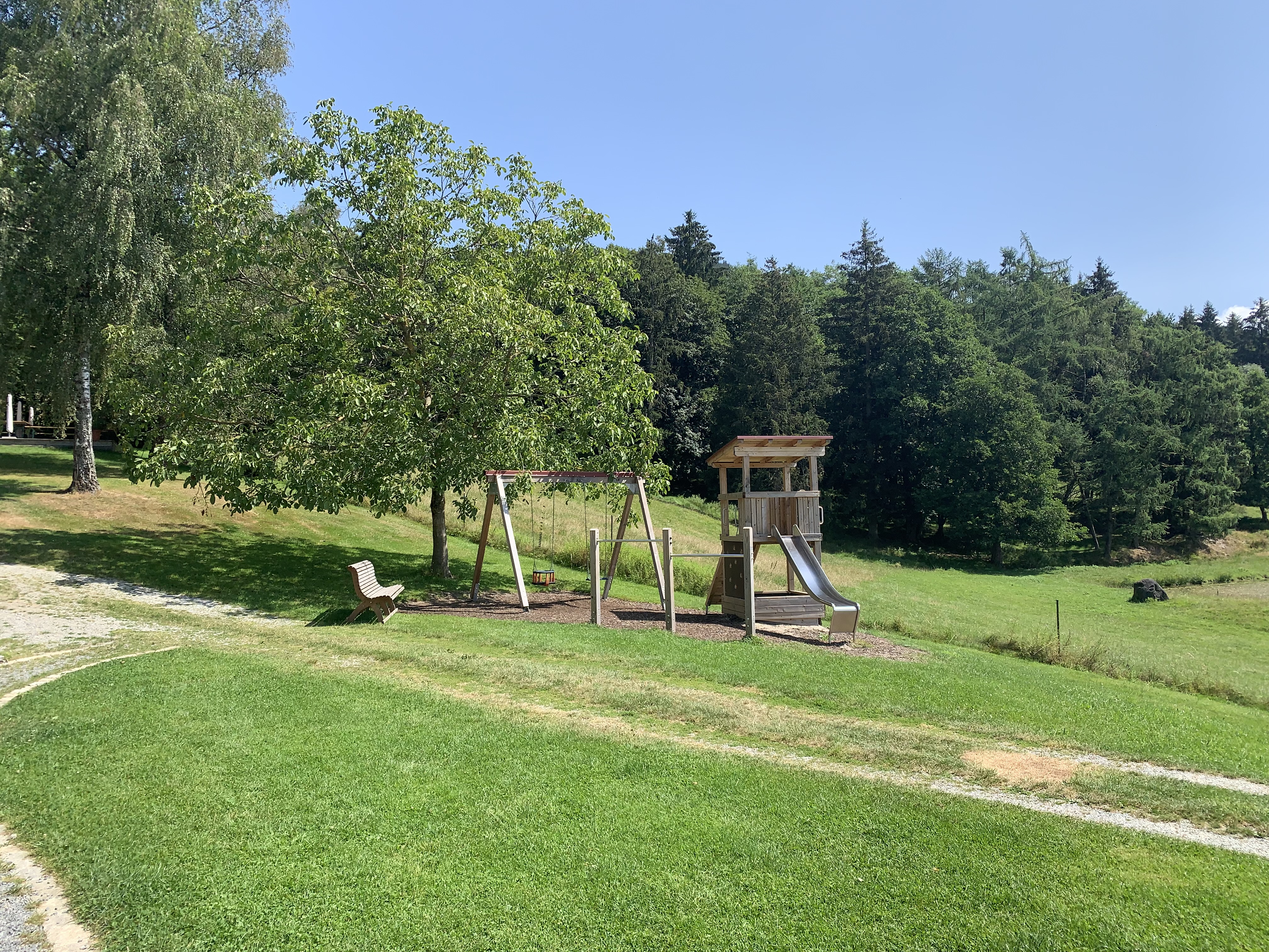 Urlaub-mit-Hund: Spielplatz - Wild-Berghof Buchet - Haus | Umgebung