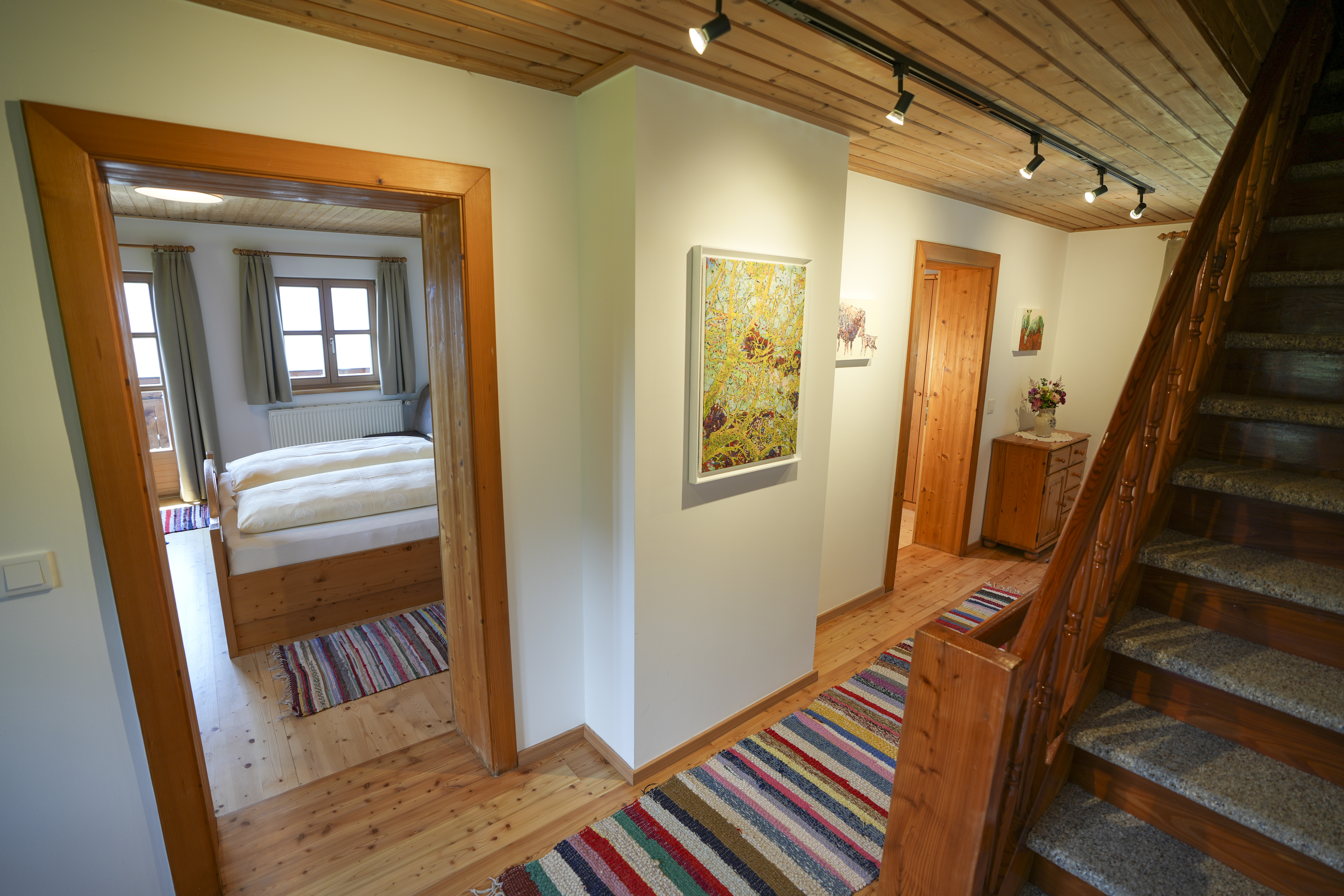 Ferienhaus mit Hund: Galerie im 1. Stock - Beim Rauter – Emberger Alm