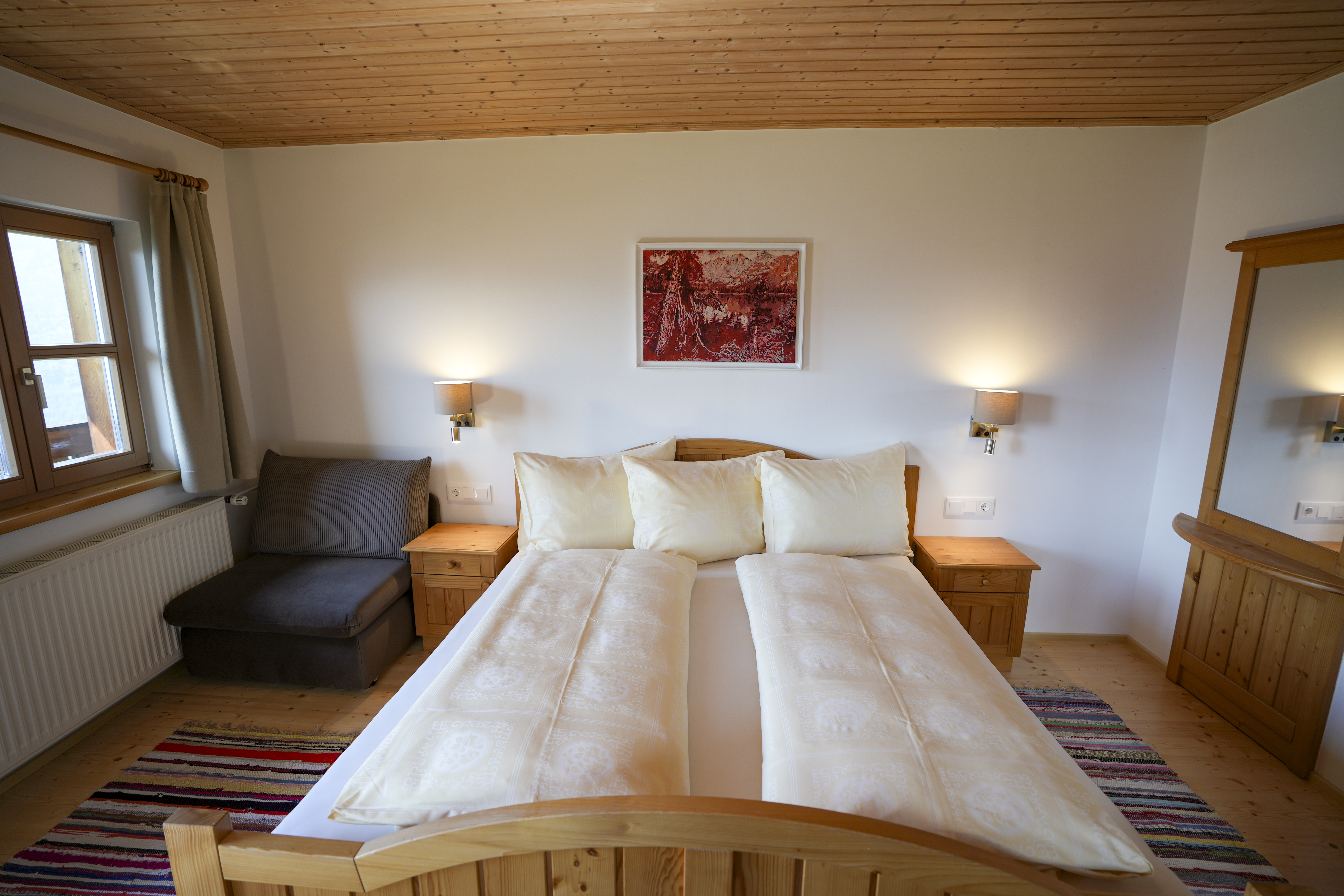 Ferienhaus mit Hund: Schlafzimmer 2 - Beim Rauter – Emberger Alm