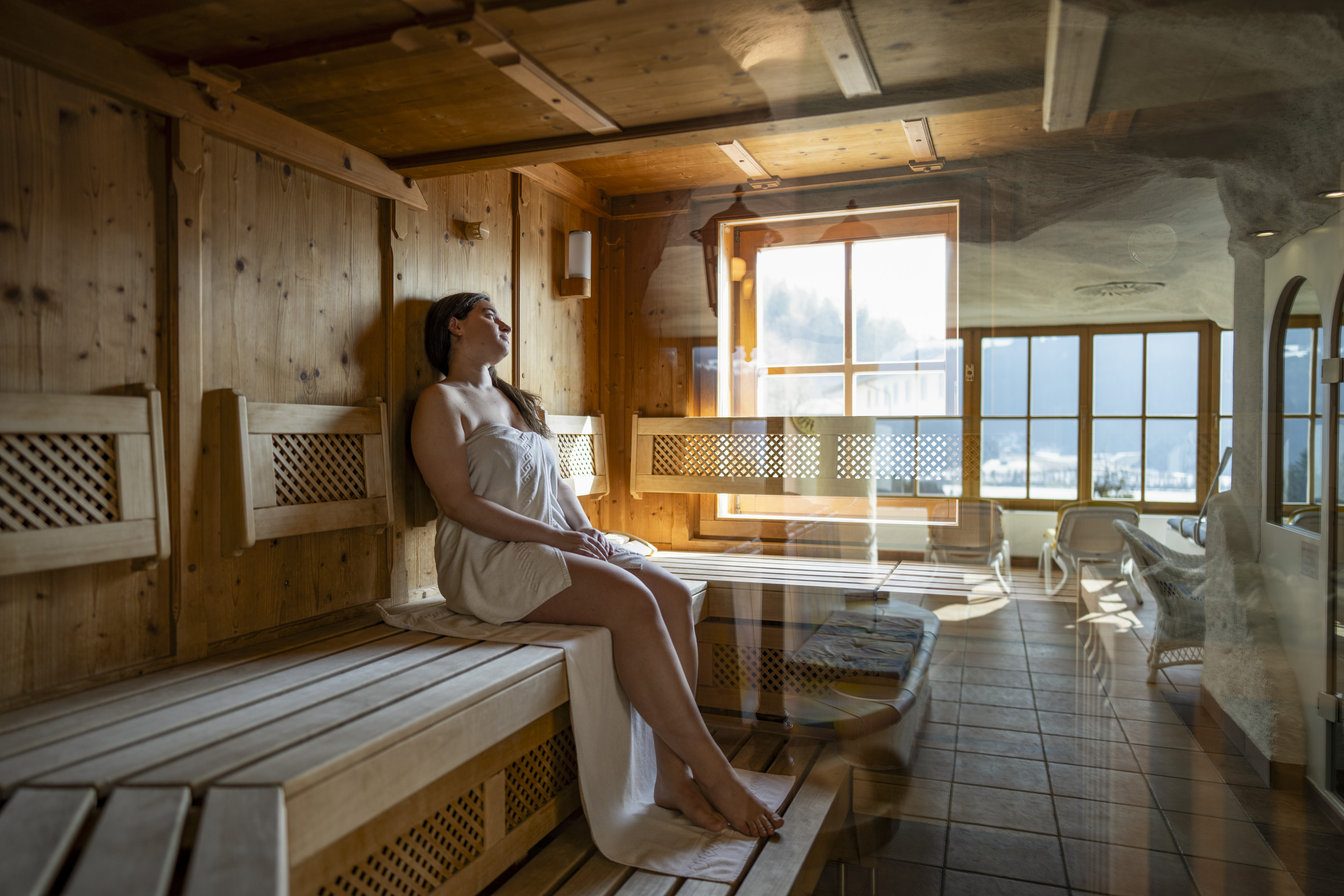 Ferienhaus mit Hund: Entspannen in der Finnischen Sauna - Glocknerhaus Naturdomizil