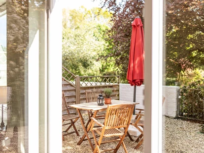Hundehotel - Sauna - Grömitz - Terrasse Landleben - Immenhagen Ferienwohnungen