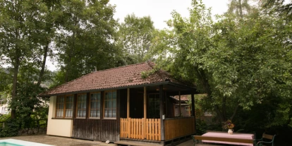 Hundehotel - Pools: Schwimmteich - Wildkräuterhotel Steinschalerhof