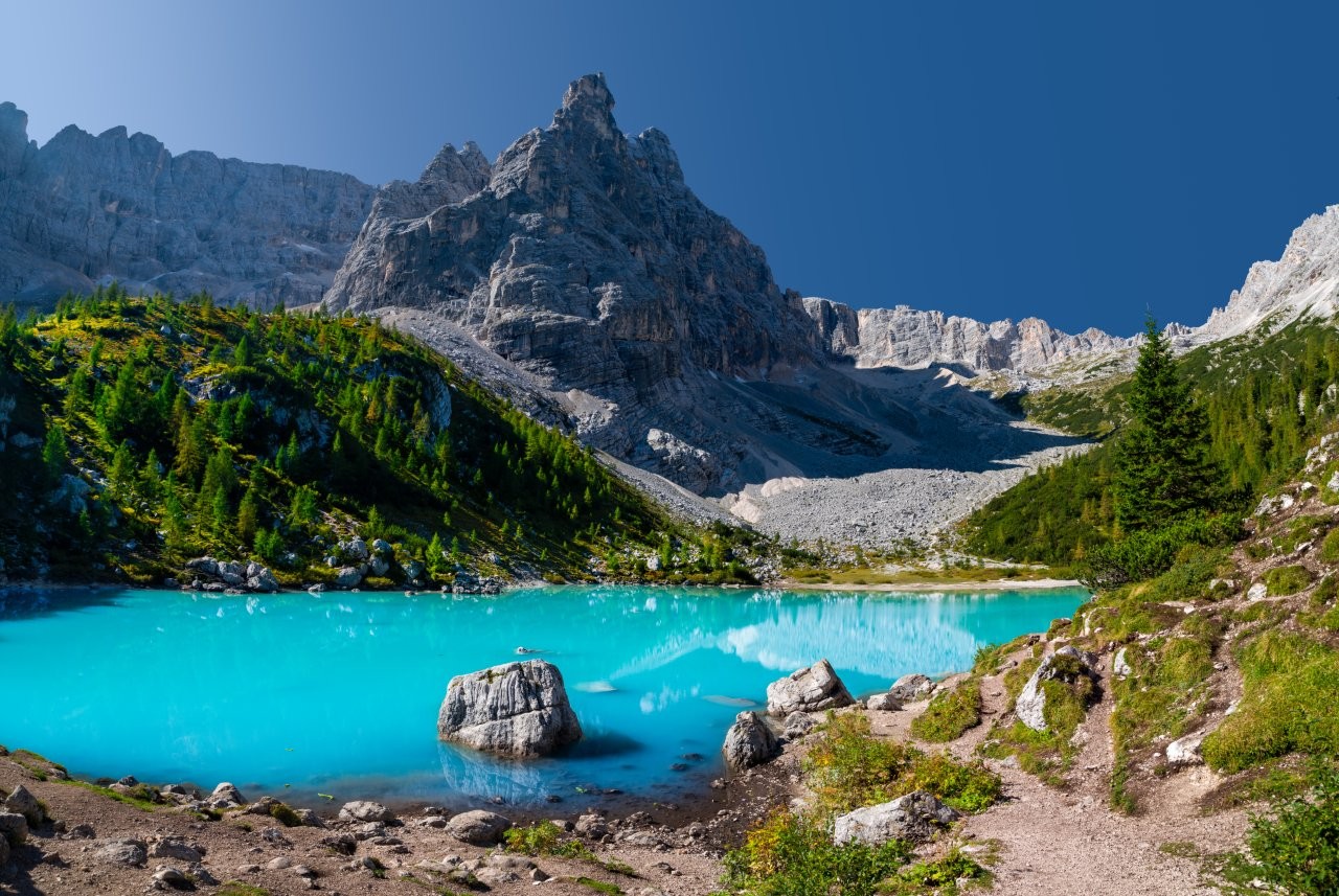 Hotel Monika Ausflüge mit Hund Lago di Sorapis 