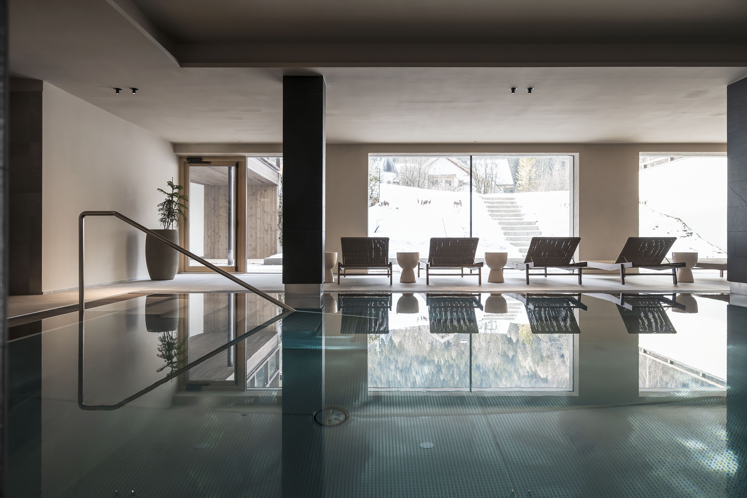 Hundehotel - Pools: Sportbecken - Trentino-Südtirol - Indoorpool im terra Spa - Hotel Monika