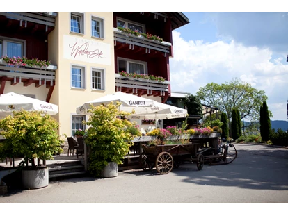 Hundehotel - Doggies: 3 Doggies - Sonnenterrasse und Biergarten - Berghotel Wiedener Eck