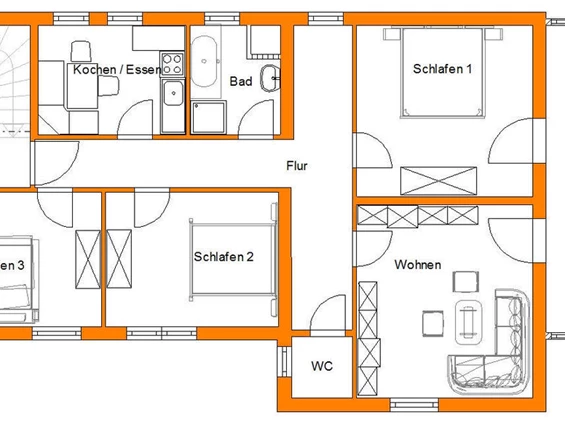 Urlaub-mit-Hund: Plan Ferienwohnung - Accanto Appartements