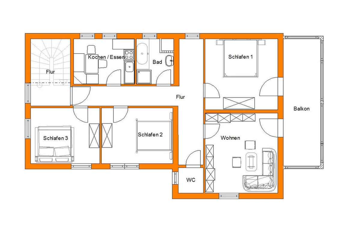 Urlaub-mit-Hund: Plan Ferienwohnung - Accanto Appartements