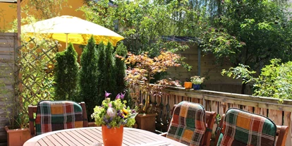 Hundehotel - WLAN - Berchtesgaden - Terrasse - Gästehaus Horizont - Ferienwohnungen