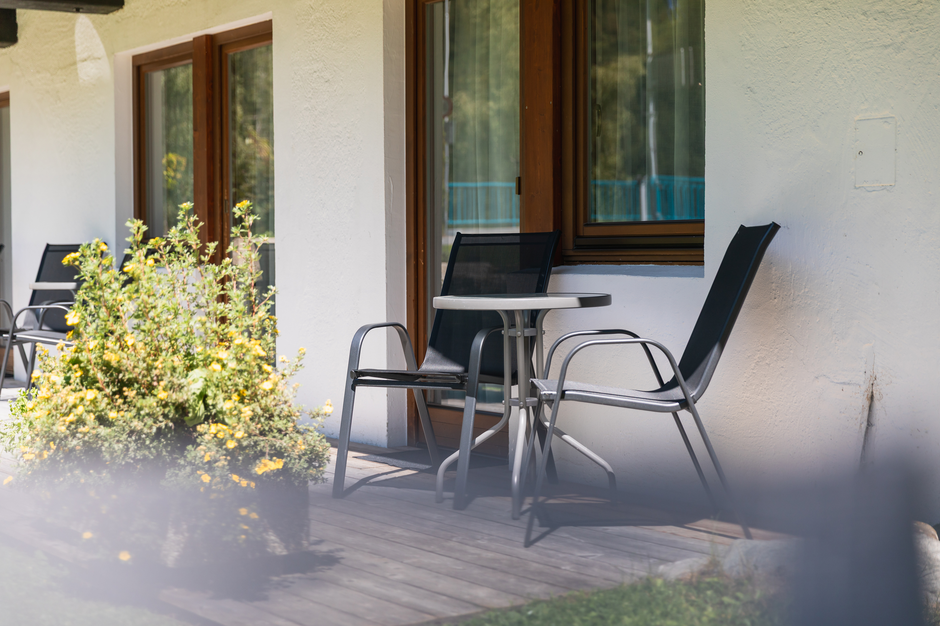 Urlaub-mit-Hund: Terrasse der Frein Raum Zimmer in der Naturresidenz Anger Alm - Natur Residenz Anger Alm - Adults only - Haus | Umgebung