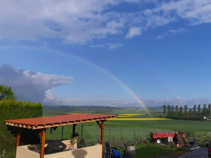 Hundehotel - Unterkunftsart: Hotel - Eifel - Naturpanorama im Garten. - Wellness-Ferienhaus Maifelder Uhlenhorst mit Privat-Spa - Sauna, In- Outdoor-Whirlpool