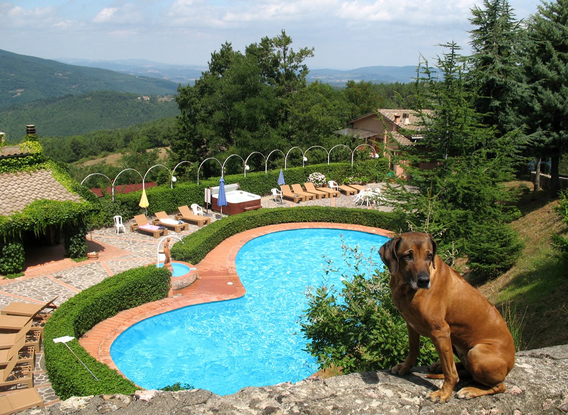 Urlaub-mit-Hund: Schwimmingpool - Hotel Rifugio Prategiano Maremma Toskana