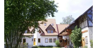Hundehotel - Umgebungsschwerpunkt: am Land - Castell - Ferienhof Sommerberg von vorne  - Ferienhof Sommerberg