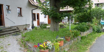 Hundehotel - Umgebungsschwerpunkt: am Land - Castell - Blick von vorne - Ferienhof Sommerberg